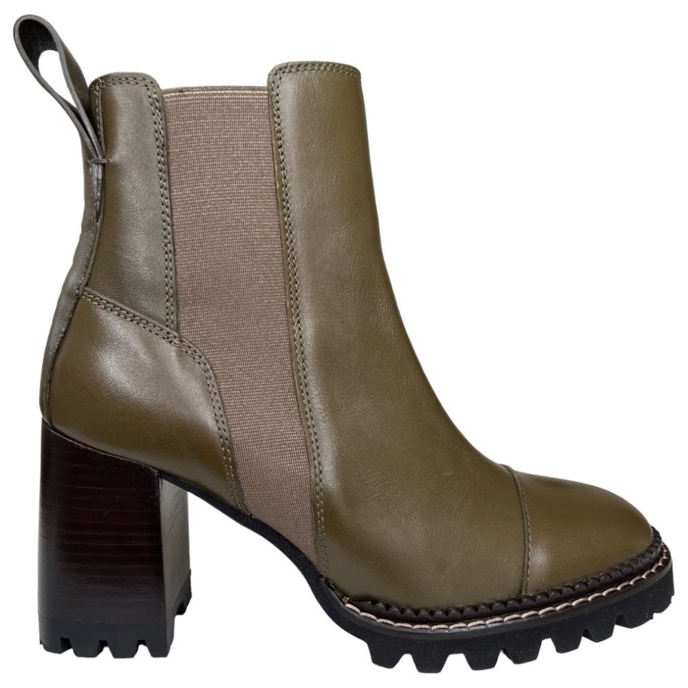See by Chloe Mallory Lug Sole Leather Chelsea Boots